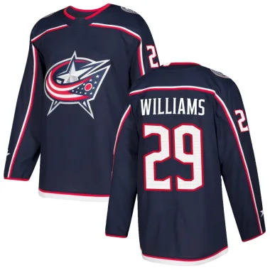 Authentic Jack Williams Navy Columbus Blue Jackets Home Jersey - Men's