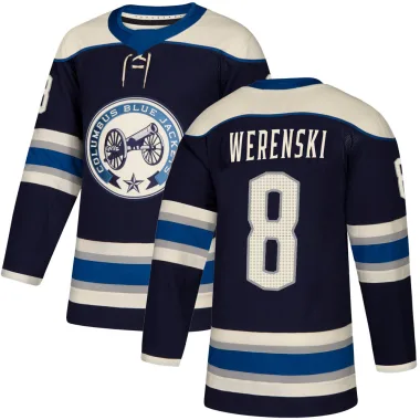 Authentic Zach Werenski Navy Columbus Blue Jackets Alternate Jersey - Men's