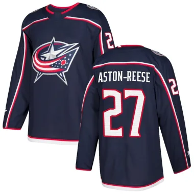 Authentic Zachary Aston-Reese Navy Columbus Blue Jackets Home Jersey - Men's