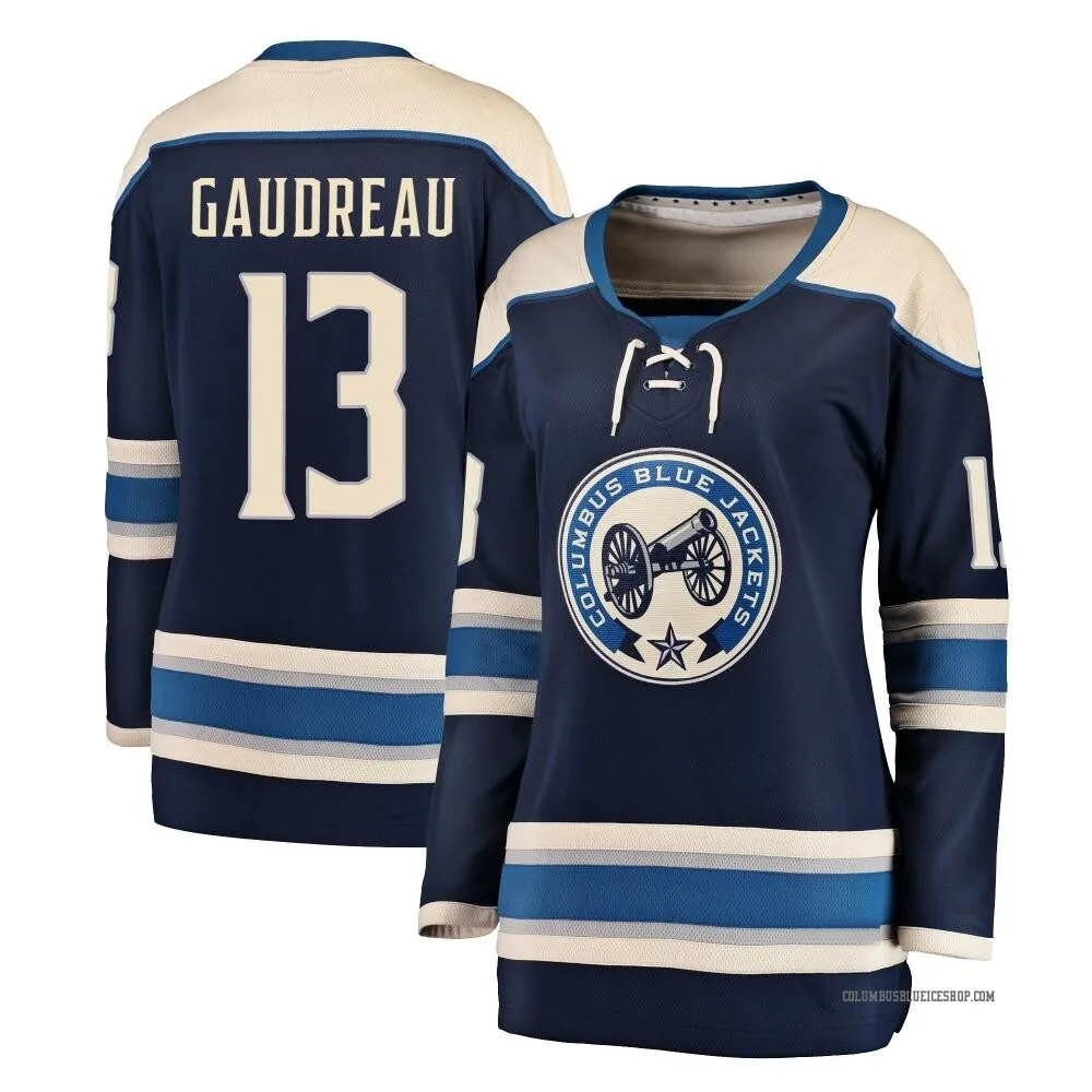 Men's Columbus Blue Jackets Johnny Gaudreau Fanatics Branded Navy 2022  Breakaway Player Jersey