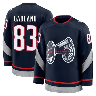 Premium Conor Garland Navy Columbus Blue Jackets 2025 Stadium Series Jersey - Men's